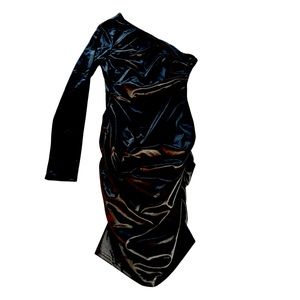 Express Black One Shoulder Dress Size 9